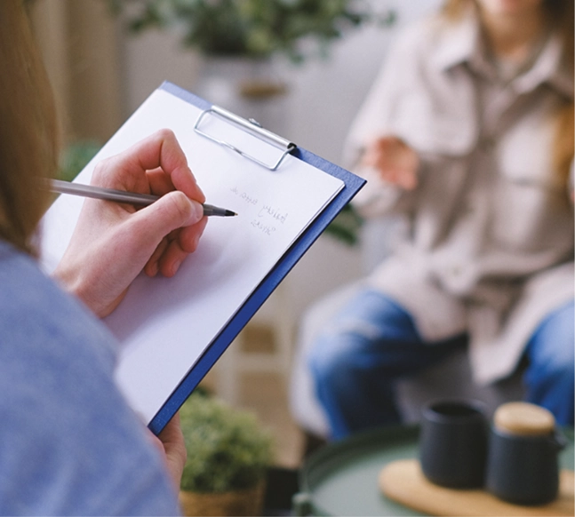 Person taking notes